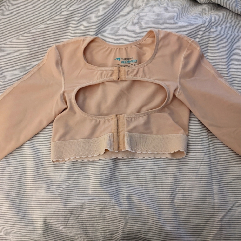 Marena recovery open bust vest gently used sz L